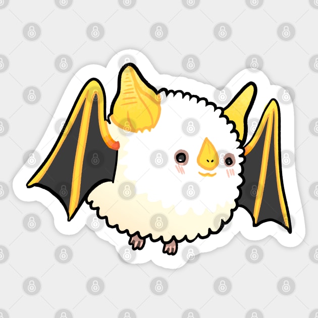 Honduran White Bat Sticker by Ribombyliidae